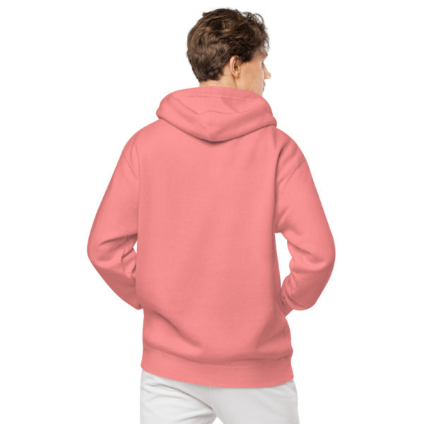 unisex pigment dyed hoodie pigment pink back 6273defa60f53