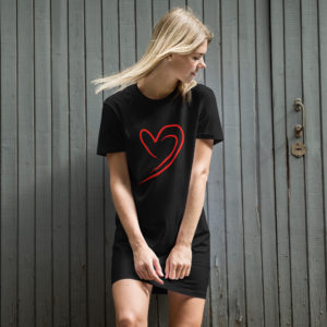 T-shirt Dress Love Heart
