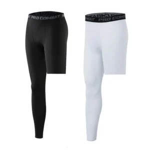 Men's Single Leg Basketball Leggings, Compression Pants, Long Pants