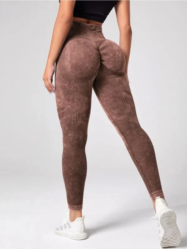 Women's Sports Leggings – Yoga Basic Tie-Dye with Tummy Control - Image 5