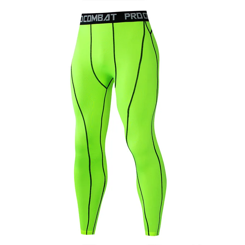 Men's tight compression leggings with quick-dry fabric, jogging pants - Image 4